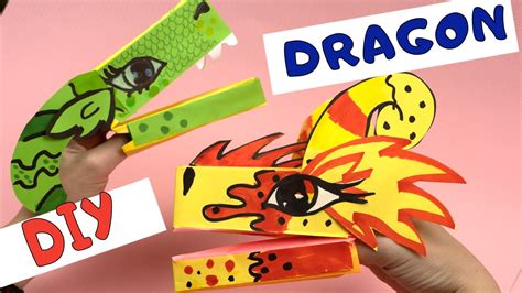 puppet dragon paper|how to make a paper dragon puppet from tiktok.